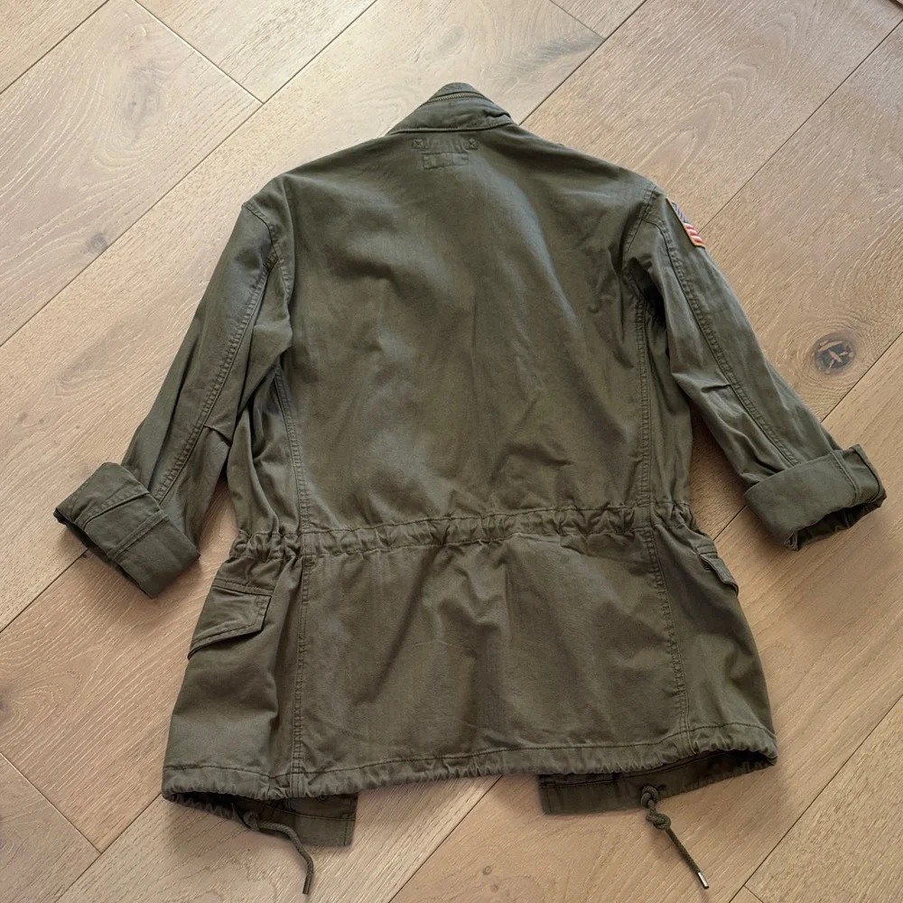 Ralph Lauren Olive Green Military-Style Field Jacket - Picture 2 of 6
